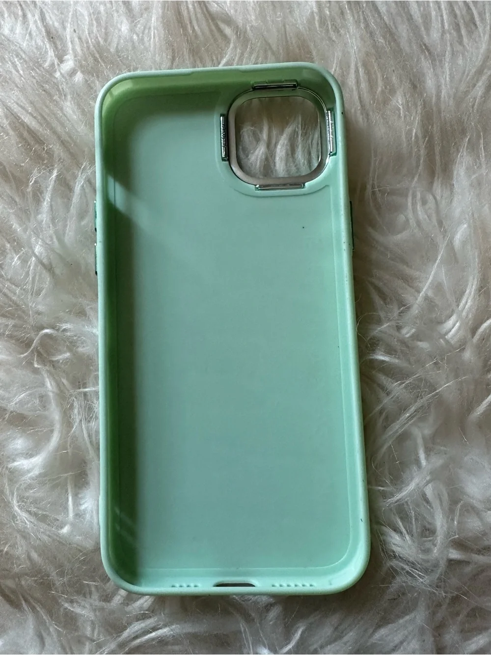 Mint Green Croc Texture Phone Case - Unbranded for 15Plus
